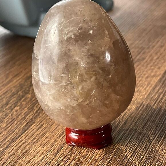 Smoky Quartz egg crystal 2.5” medium  stone healing feng shui - Picture 3 of 15